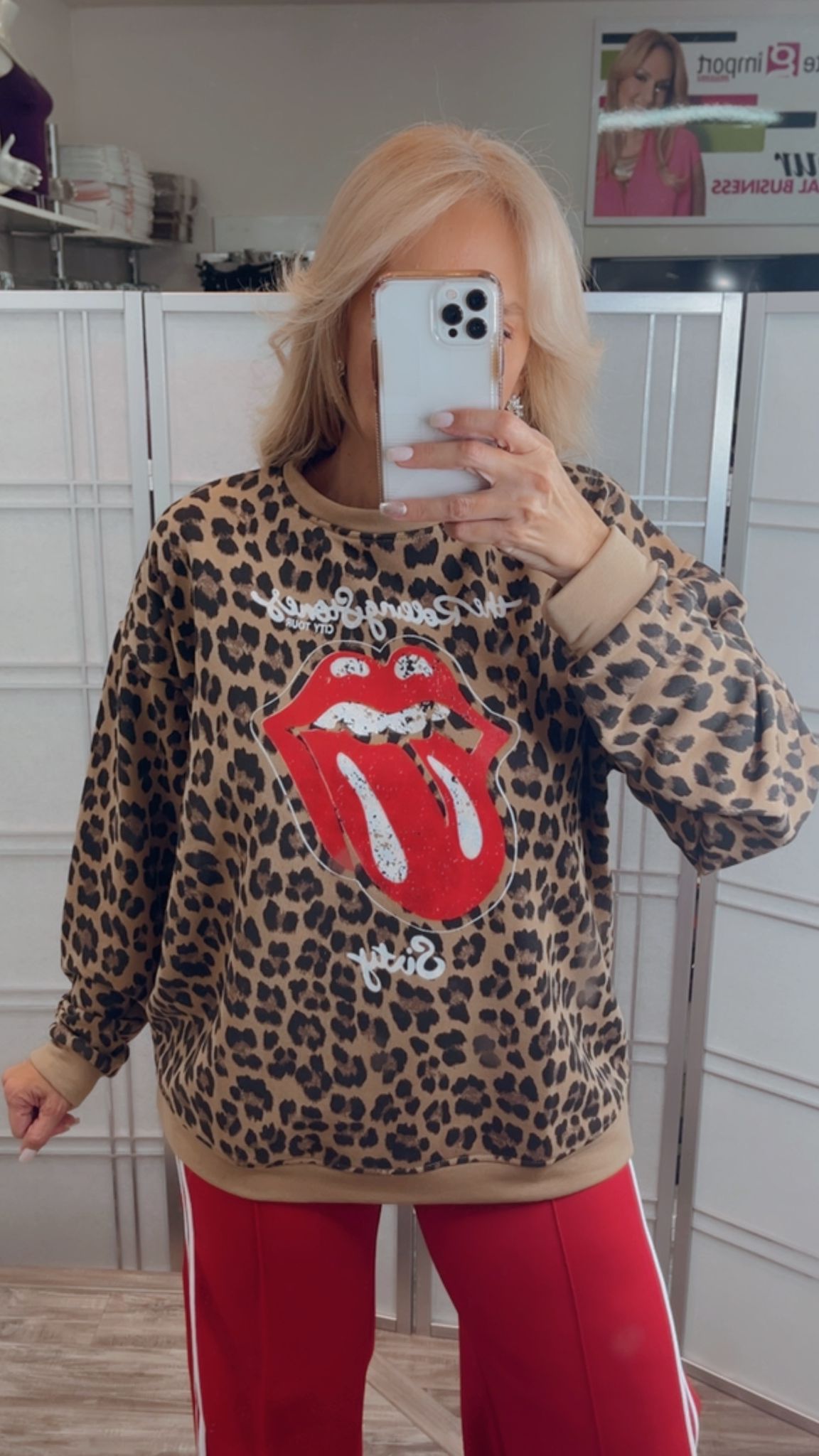 EMMA SWEATER ANIMAL PRINT