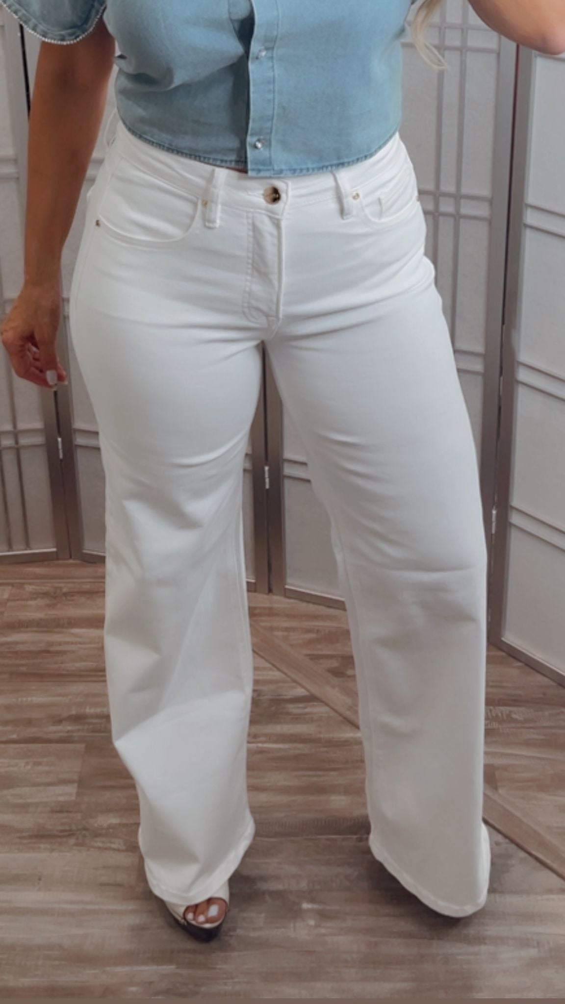 WHITE PANTS JEAN